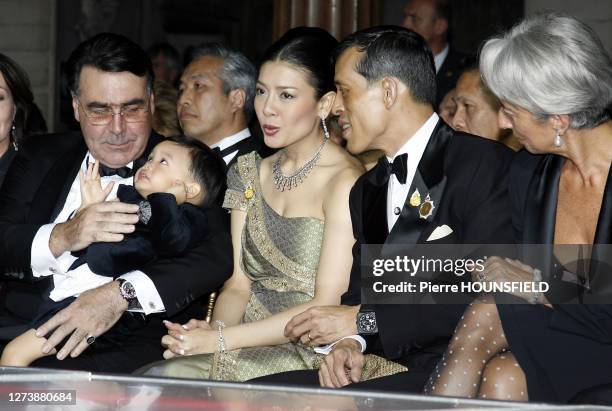 Crown Prince Maha Vajiralongkorn and family,Mr Alain Hivelin