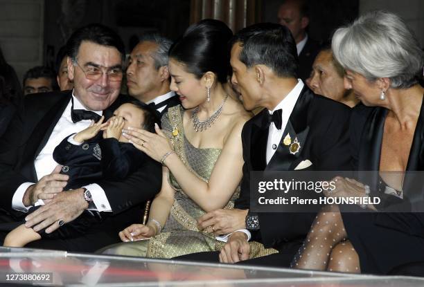 Crown Prince Maha Vajiralongkorn and family,Mr Alain Hivelin