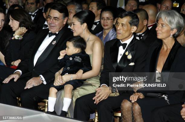 Crown Prince Maha Vajiralongkorn and family ,Mr Alain Hivelin