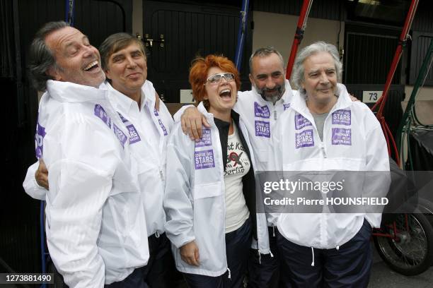 Michel leeb, Jean-Pierre Foucault, Veronique Genest,Antoine Dulery,Pierre Arditi