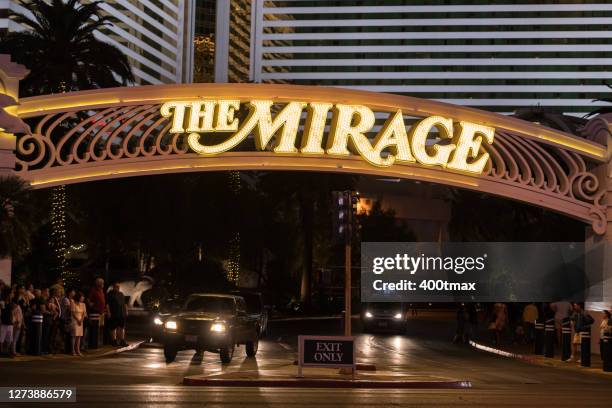 las vegas - the mirage las vegas foto e immagini stock