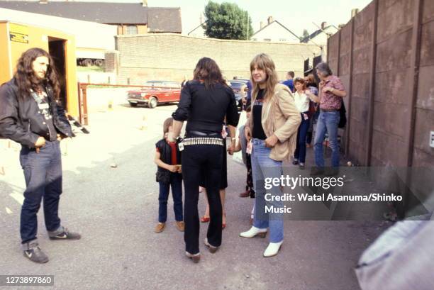 Ozzy Osbourne with Lemmy from Motorhead, backstage at Heavy Metal Holocaust, Port Vale Football Stadium, Stoke-on-Trent, United Kingdom, 1st August...