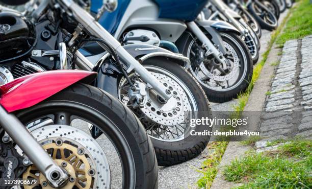 parked motorc - 4 wheel motorbike stock pictures, royalty-free photos & images