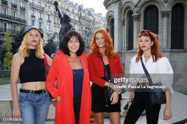 Lea de Vasconselos, Lio, Nubia Esteban and Garance de Vasconselos attend "Il Medico Della Peste" Franck Sorbier Haute Couture Pieces Uniques AW...