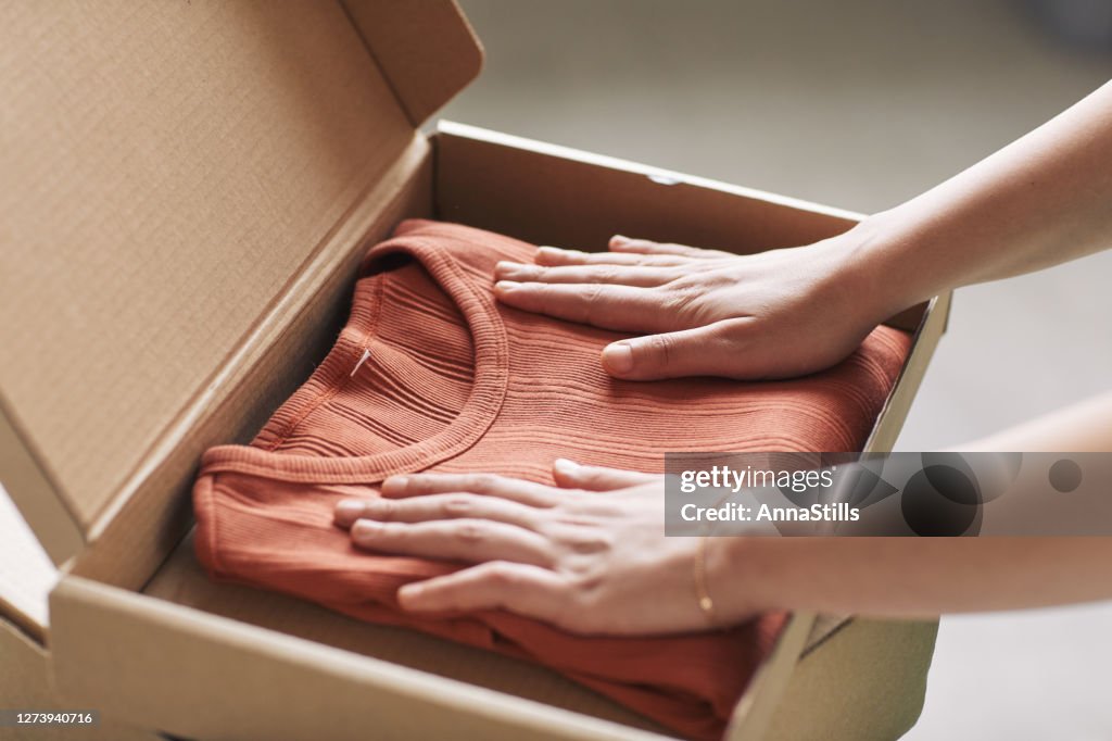 Parcel with new clothes