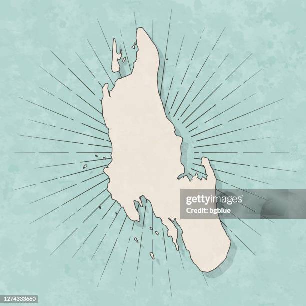 zanzibar map in retro vintage style - old textured paper - zanzibar town stock illustrations