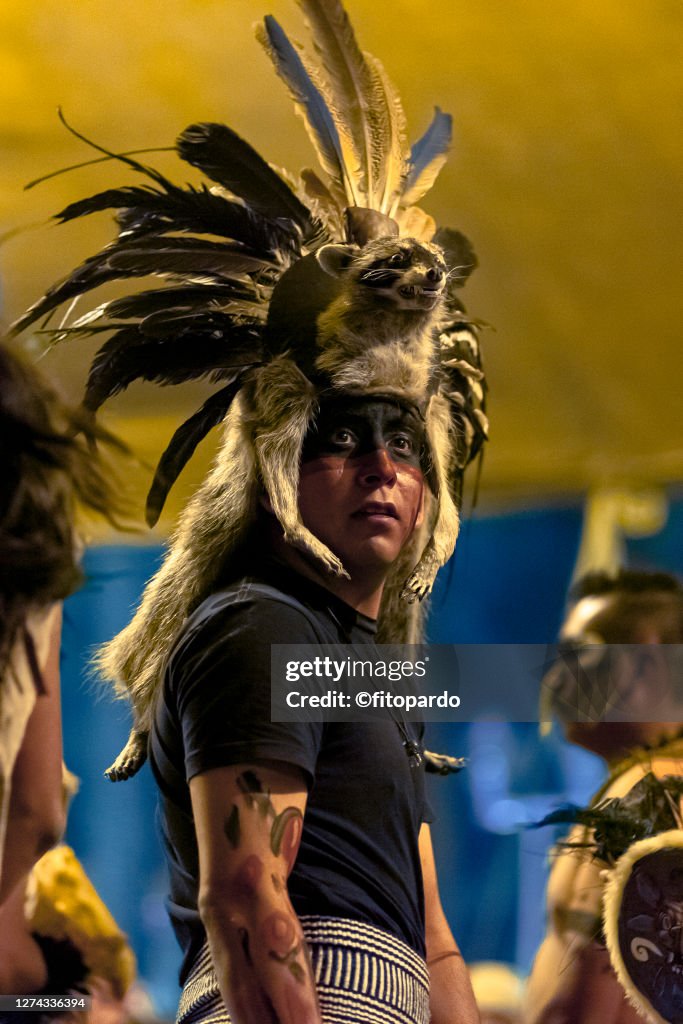 Mixquic Aztec Aztecs Preparation Before The Dance In The Day Of The Dead In Mixquic ...