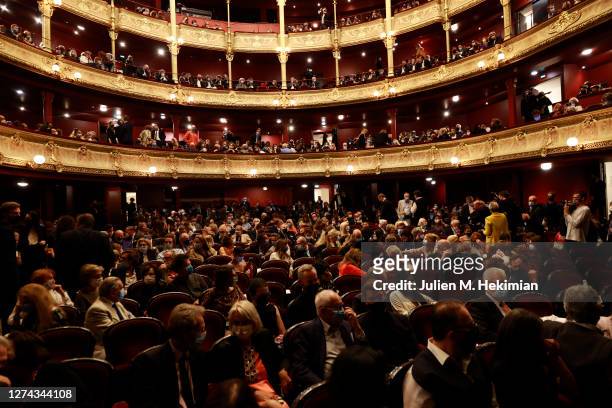 General view of the "House Of Cardin" Special Screening at Theatre du Chatelet on September 21, 2020 in Paris, France.