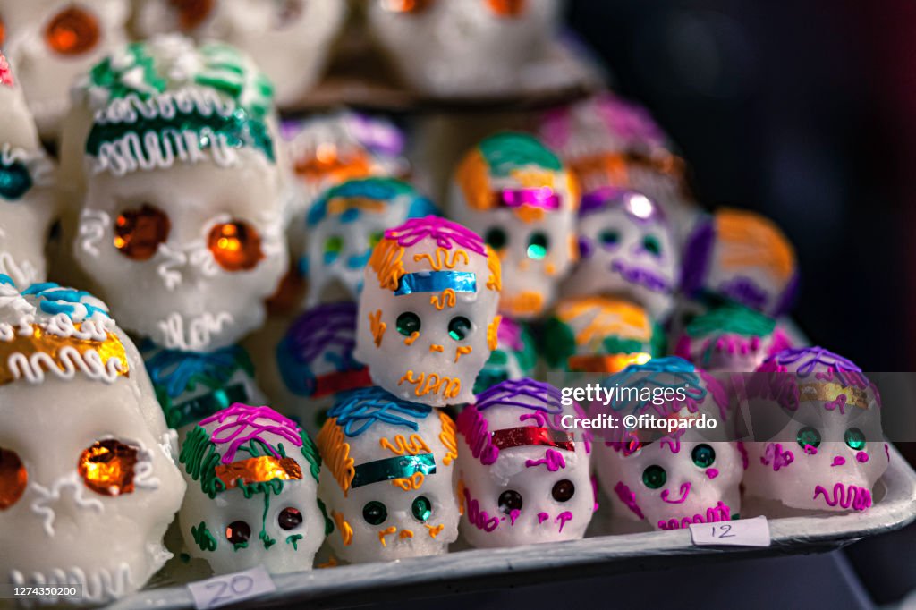 Sugar Skulls on the Day of The Dead