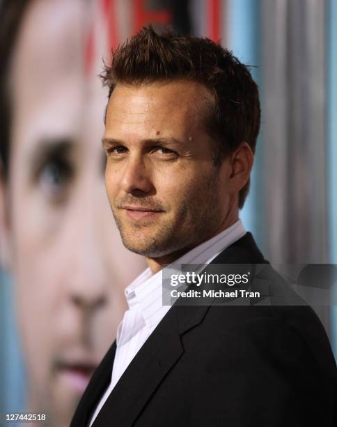 Gabriel Macht arrives at the Los Angeles premiere of "The Ides Of March" held at the Academy of Motion Picture Arts and Sciences on September 27,...