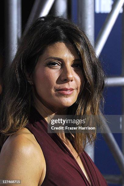 Actress Marisa Tomei attends the Premiere of Columbia Pictures' 'The Ides Of March' held at the Academy of Motion Picture Arts and Sciences' Samuel...