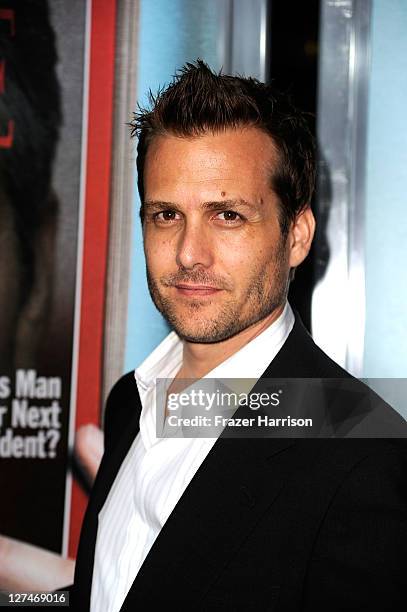 Actor Gabriel Macht attends the Premiere of Columbia Pictures' 'The Ides Of March' held at the Academy of Motion Picture Arts and Sciences' Samuel...