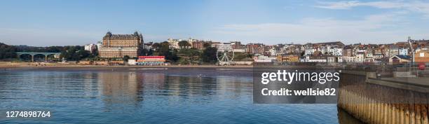 scarborough south bay panorama - north cove stock pictures, royalty-free photos & images