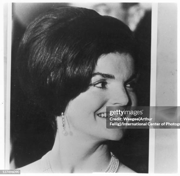 Close-up of American First Lady Jacqueline Kennedy , 1960s.