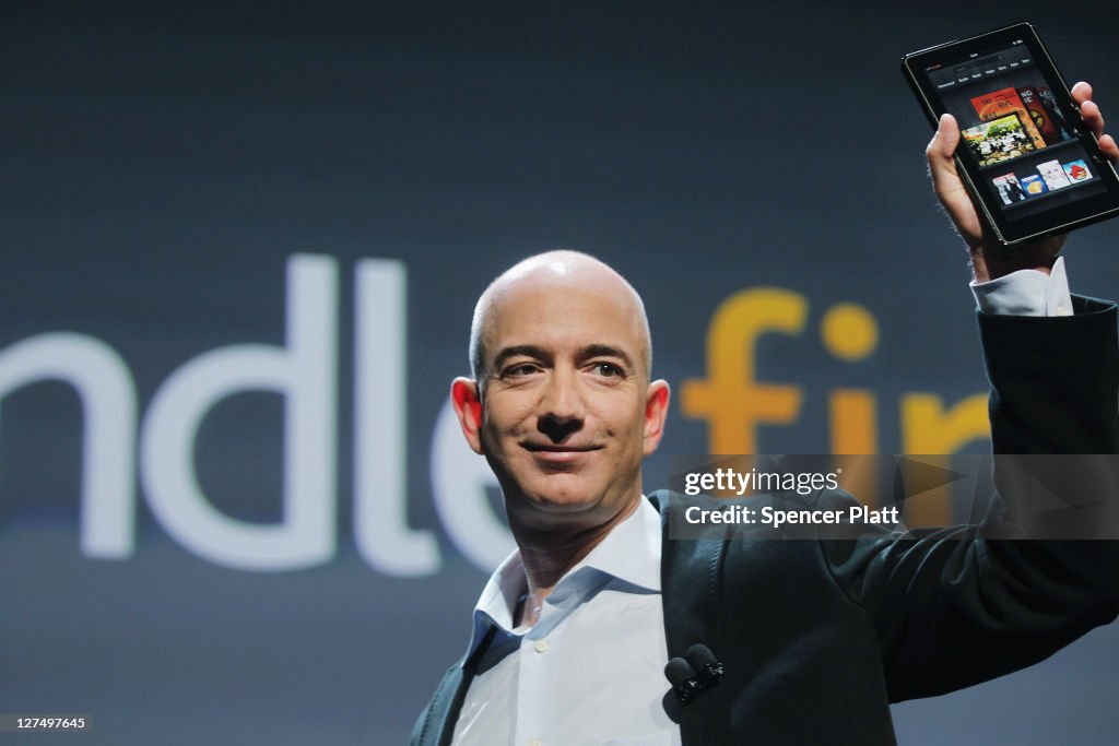 Amazon Introduces New Tablet At News Conference In New York