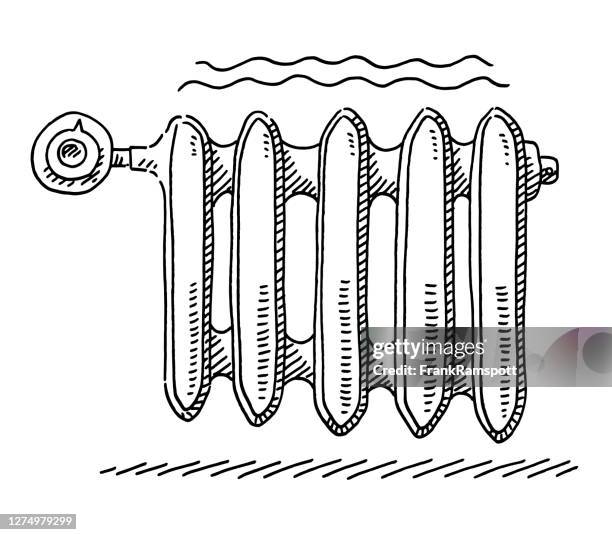 Heating Radiator Sign Radiator Heating Symbol Drawing High-Res Vector Graphic - Getty Images