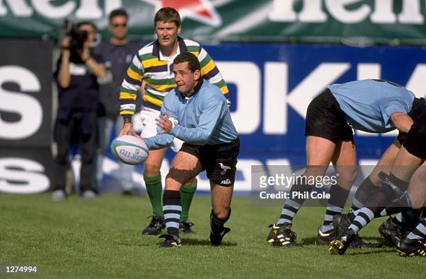 Federico Sciarra of Uruguay in action in the Rugby World Cup 1999 Qualification game against Canada in Buenos Aries,Argentina. Canada won 38-15. \...