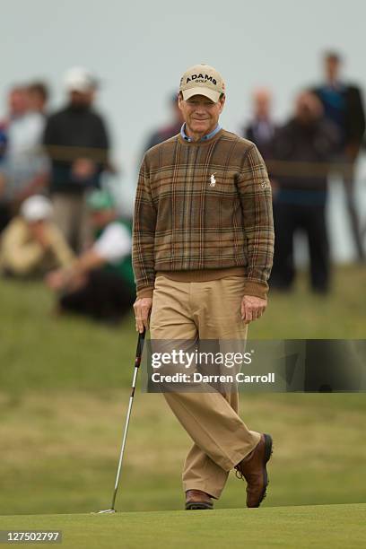 Tom Watson during the first round of the 2011 Open Championship at Royal St. George's Golf Club in Sandwich, England on July 14, 2011.