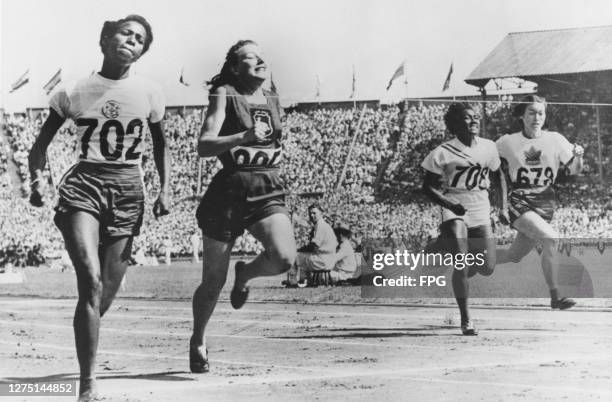 Jamaica athlete Cynthia Thompson , South African athlete Daphne Robb-Hasenjager, American athlete Mabel Walker, and Canadian athlete Millie Cheater...