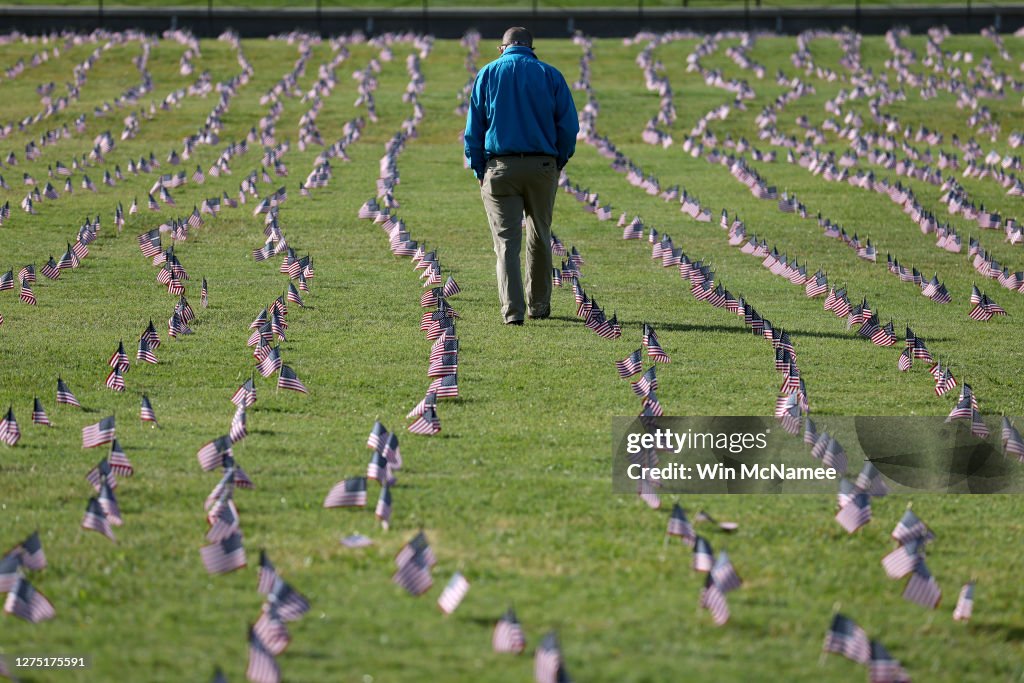 200,000 American Flags Installed On National Mall To Memorialize 200,000 COVID-19 Deaths