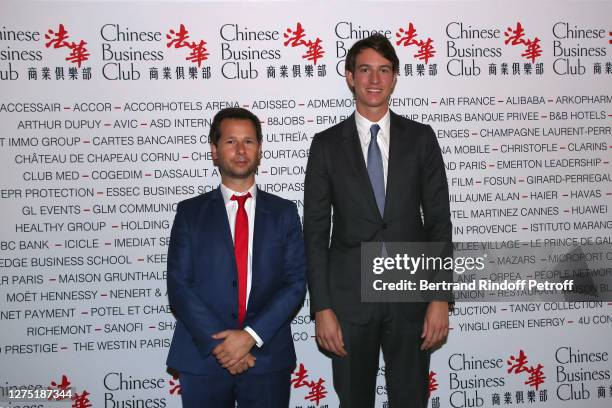President of the Chinese Business Club, Harold Parisot and Alexandre Arnault attend the Lunch in Honor of Alexandre Arnault, Rimowa CEO at Chinese...