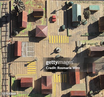 Village seen from above. Village seen from above.