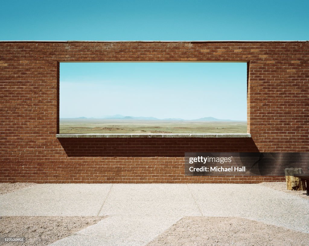 Meteor crater viewpoint