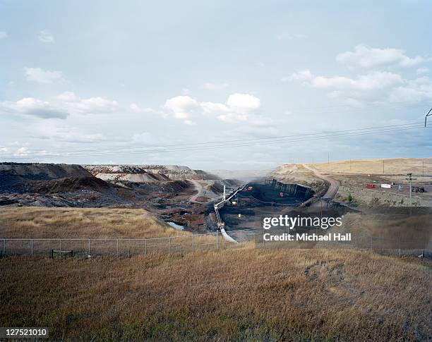 open cut coal mine - gillette stock pictures, royalty-free photos & images