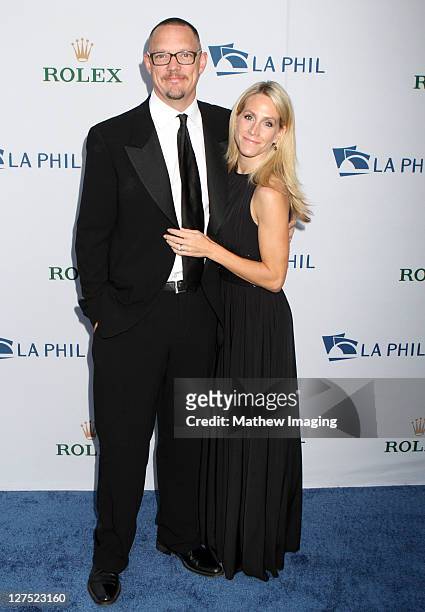 Actor Matthew Lillard and wife Heather Helm arrive at the Los Angeles Philharmonic Opening Night Gala at Walt Disney Concert Hall on September 27,...