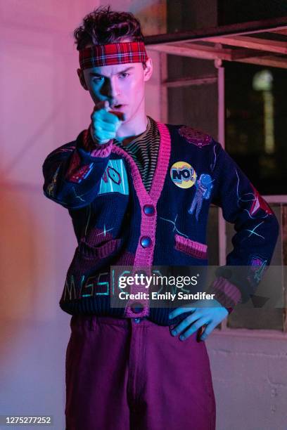 Actor Wyatt Oleff is photographed on February 17, 2020 in Los Angeles.