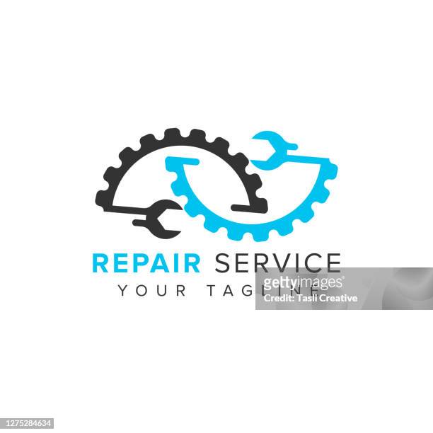 digital gear logo. symbol repair service icon design - letter s icon stock illustrations