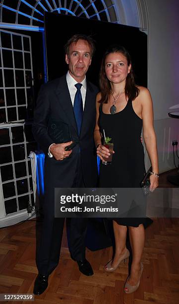 Marcus Wareing & wife attends the Quintessentially Awards at One Marylebone on September 28, 2011 in London, England.