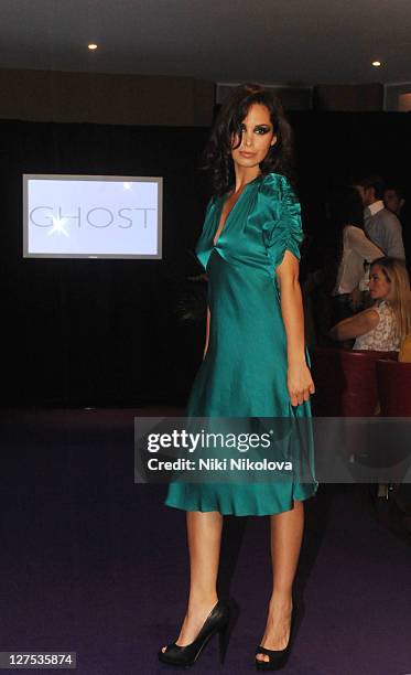 Funda Onal walks the runway during Catwalk @ Kings Road at beaufort house on September 28, 2011 in London, England.