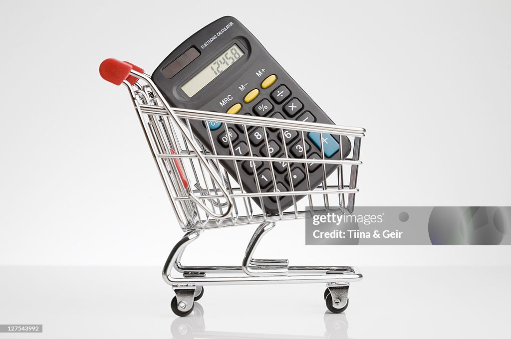 Calculator in shopping cart