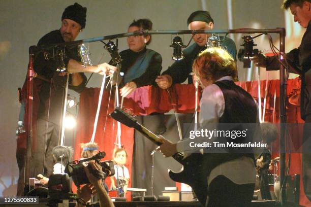 Beck performs with puppets at Freeborn Hall May 24, 2006 in Davis, California.