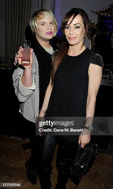 Jackie Saunderdock and Tara Palmer Tomkinson attend the Quintessentially Awards 2011 at One Marylebone on September 28, 2011 in London, England.