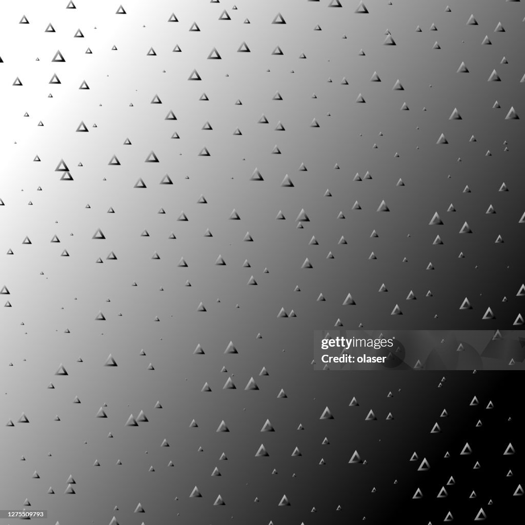 Triangles Floating In Space Or Under Water High-Res Vector Graphic ...