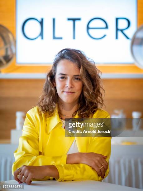 Pauline Ducruet attends the opening of the pop-up store of the fashion brand 'ALTER' at Monaco Yatch Club on September 22, 2020 in Monte-Carlo,...