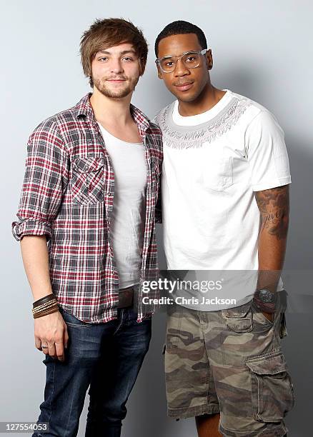 Reggie Yates and young campaigner Danny Bartlett launch the 'Hands Up Who's Bored?' campaign on September 29, 2011 in London, England. 'Hands up...