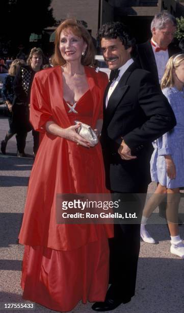 Actress Katherine Helmond and husband David Christian attend 41st Annual Primetime Emmy Awards on September 17, 1989 at the Pasadena Civic Auditorium...