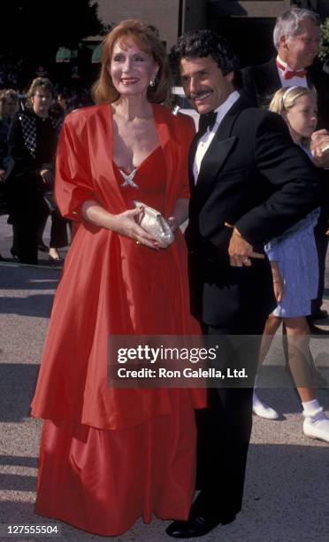 Actress Katherine Helmond and husband David Christian attend 41st Annual Primetime Emmy Awards on September 17, 1989 at the Pasadena Civic Auditorium...