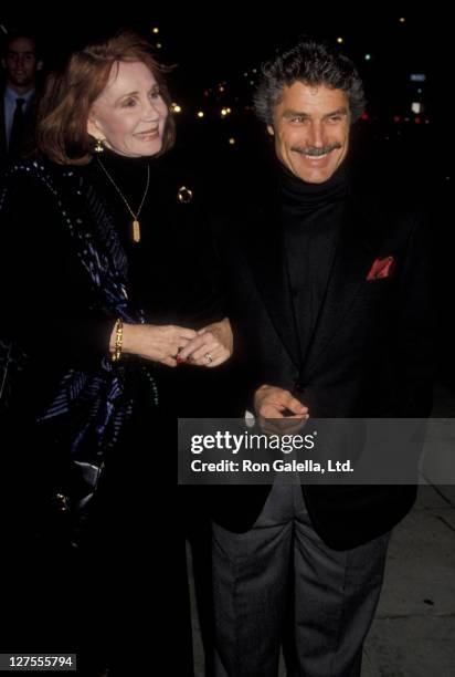 Actress Katherine Helmond and husband David Christian attend the opening of "Cyrano de Bergerac" on November 6, 1990 at the Royale Theater in Beverly...