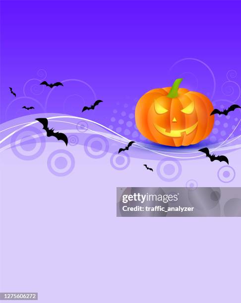 halloween background - flying bat stock illustrations