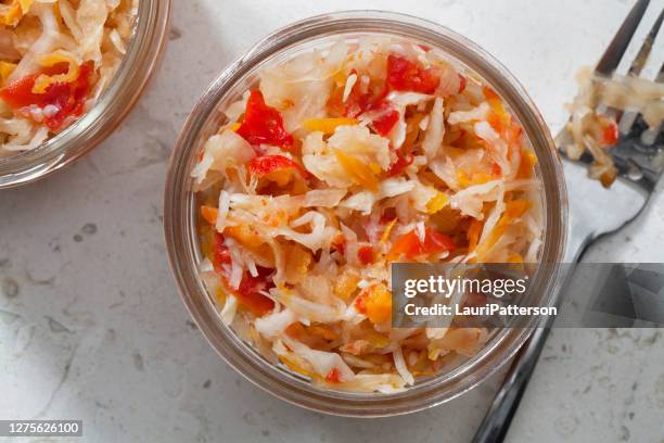 spicy korean kimchi - condiment stock pictures, royalty-free photos & images