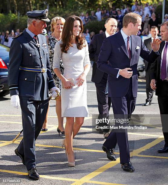 Catherine, Duchess of Cambridge and Prince William, Duke of Cambridge arrive at the Royal Marsden Hospital to open the new Oak Centre for Children...