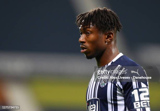 Kyle Edwards of West Bromwich Albion looks on during the Carabao Cup third round match between West Bromwich Albion and Brentford at The Hawthorns on...
