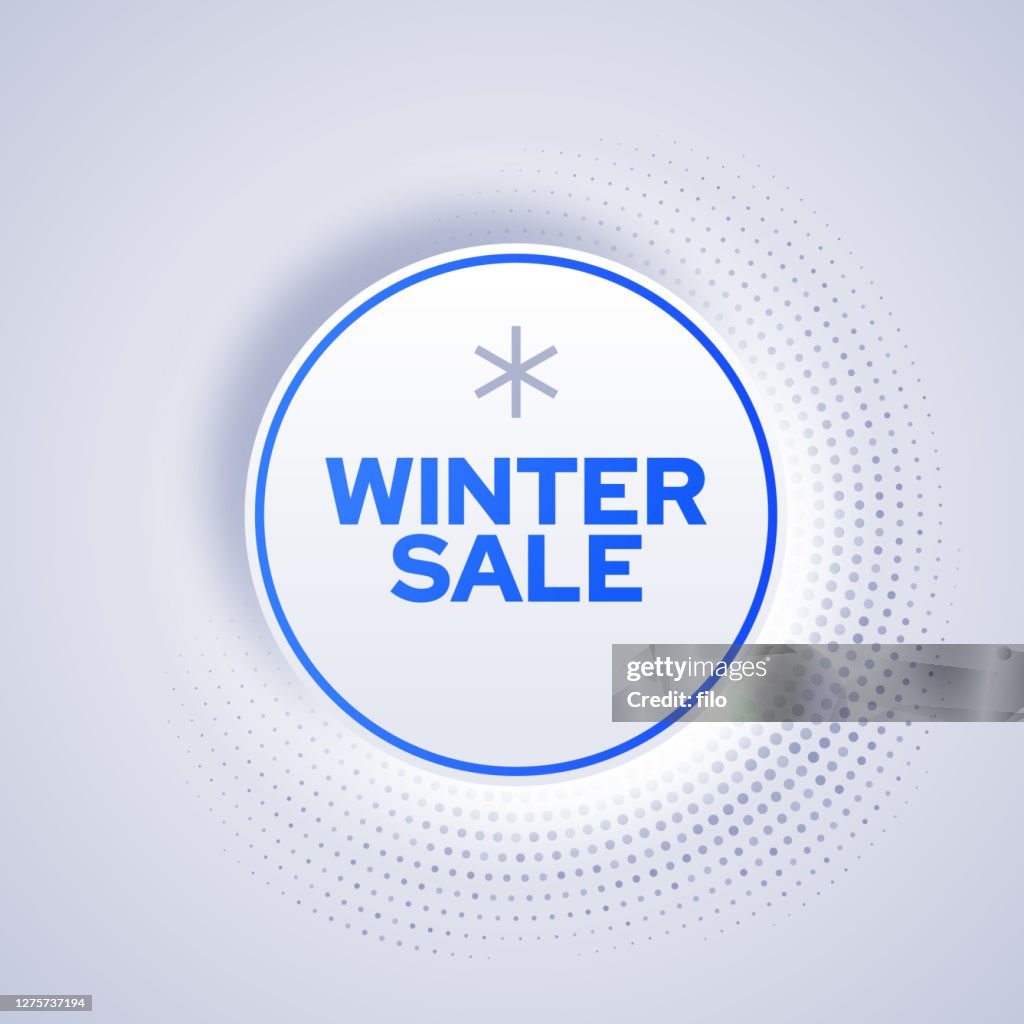 Winter Sale Circle Frame