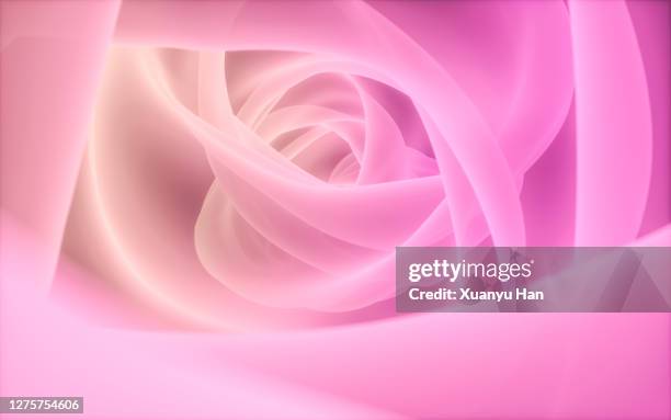 pink swirly abstract background - floral chiffon fabric stock pictures, royalty-free photos & images