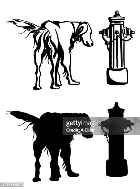 streetsmartdog - urine stock illustrations