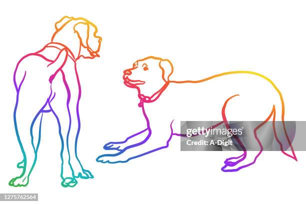 wanttoplaydog - dog park stock illustrations